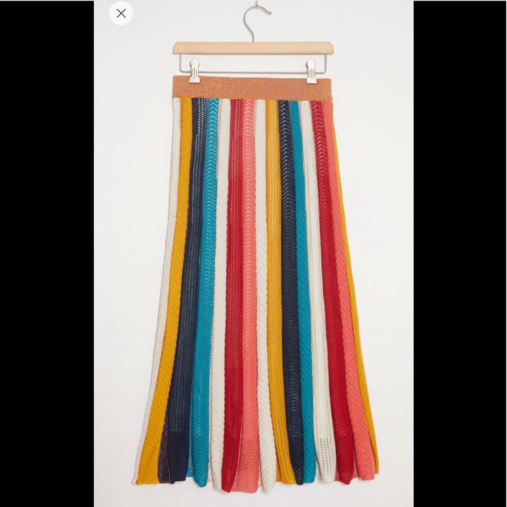 Anthro Farm Rio Jimena Knit Maxi Skirt M - Picture 2 of 10